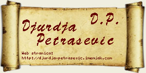 Đurđa Petrašević vizit kartica
